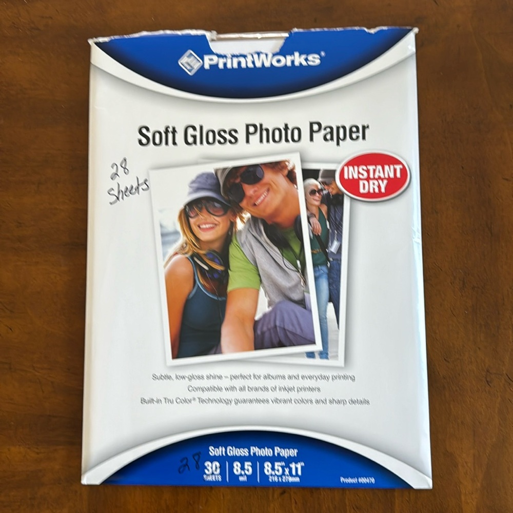Printworks Photo Paper 8.5” x 11”